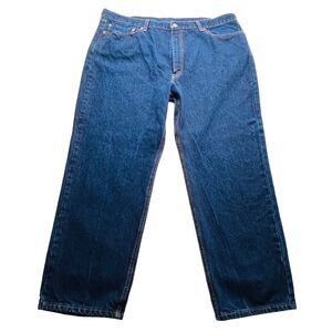 Levi's 550 Men's Dark Wash Denim Blue Jeans Red‎ Tag Relaxed Fit Size 42X30